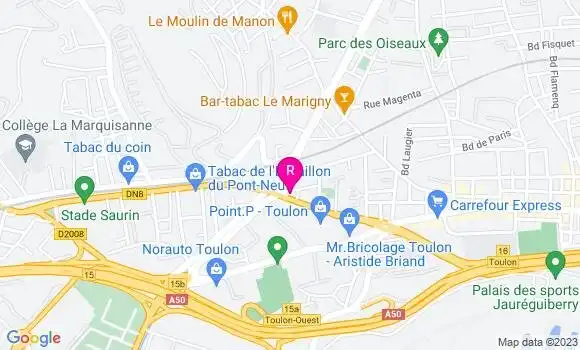 Localisation Pizzeria L
