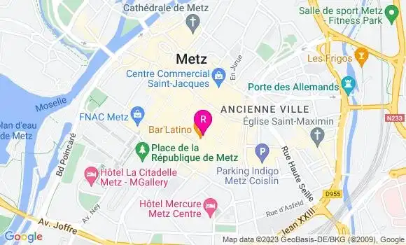 Localisation Restaurant Italien Santa Maria