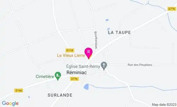 Localisation Restaurant  Le Vieux Lierre