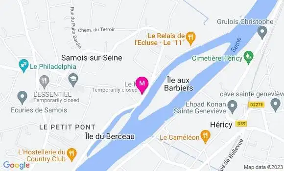 Localisation Restaurant  La Dérive