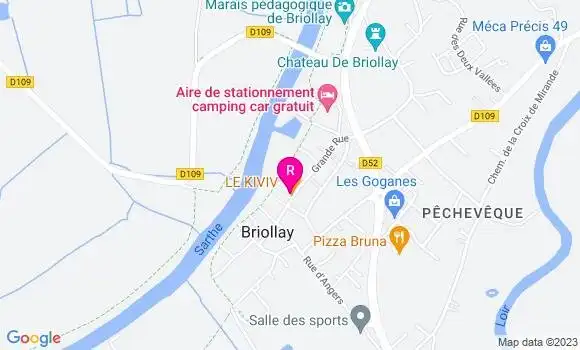 Localisation Restaurant  Le Kiviv