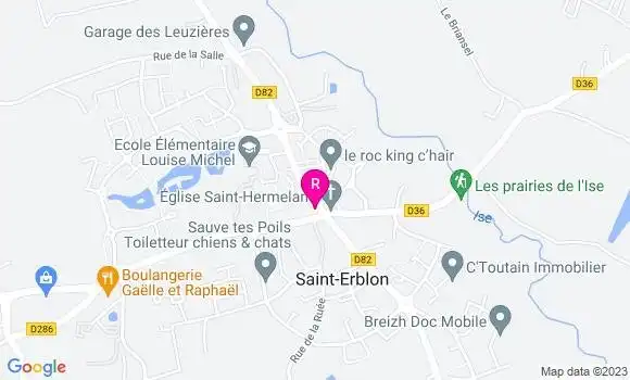 Localisation Pizzeria Le Ty Pizza