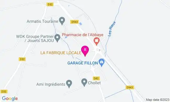 Localisation Restaurant  La Fabrique Locale