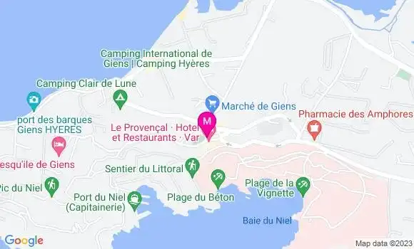 Localisation Restaurant  La Jeannette
