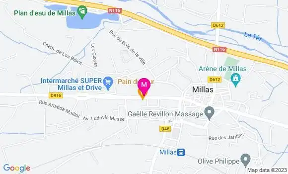 Localisation Restaurant  La Casa 2 Millas