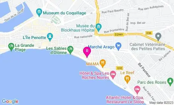 Localisation Restaurant  La Comète