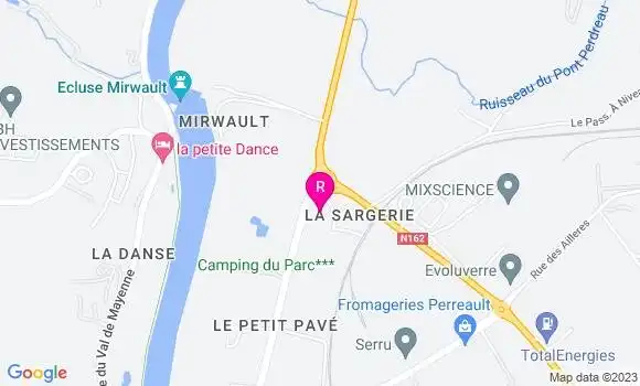 Localisation Restaurant  Le Pont Perdreau