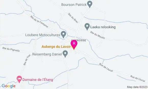 Localisation Auberge du Lavoir