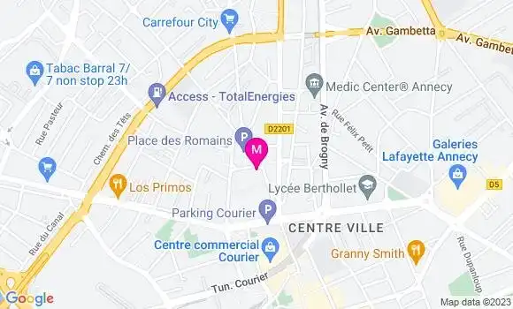 Localisation Bistrot Au Bistro de Caro