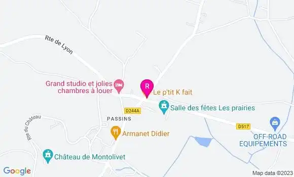 Localisation Restaurant  Le P