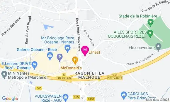 Localisation Restaurant  Ernest