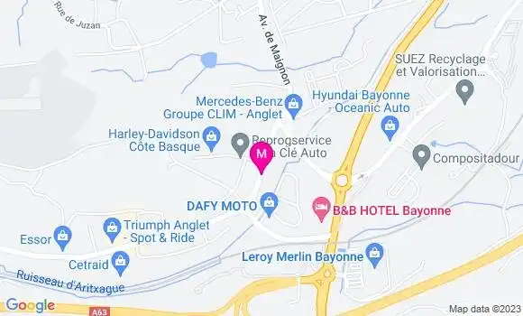 Localisation Brasserie du Motard