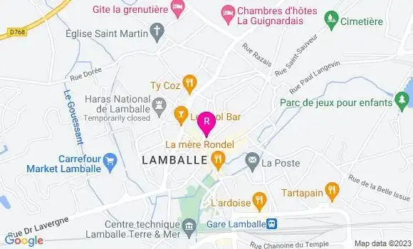 Localisation Restaurant  La Tête Noire