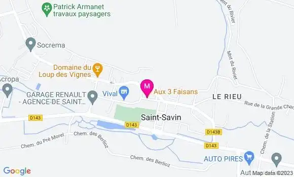Localisation Restaurant  Aux 3 Faisans