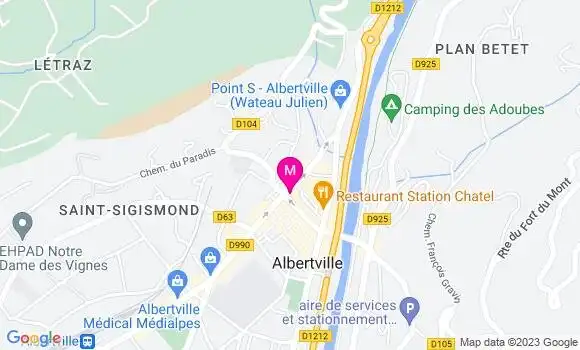 Localisation Brasserie le Gaulois