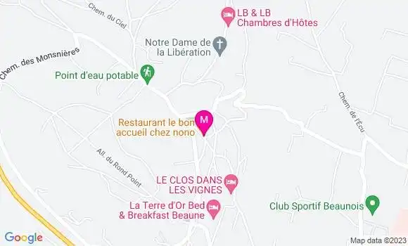 Localisation Restaurant  Le Bon Accueil