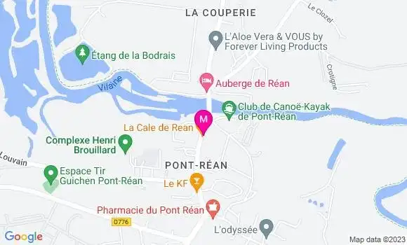 Localisation Crêperie La Cale de Rean