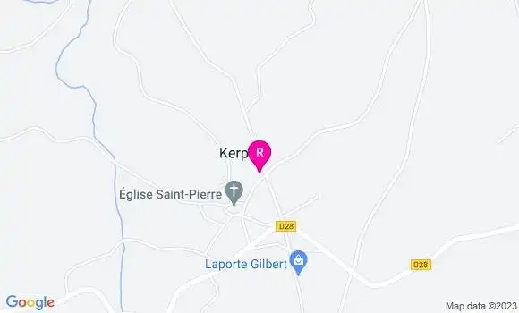 Localisation Restaurant  Le Kerpert