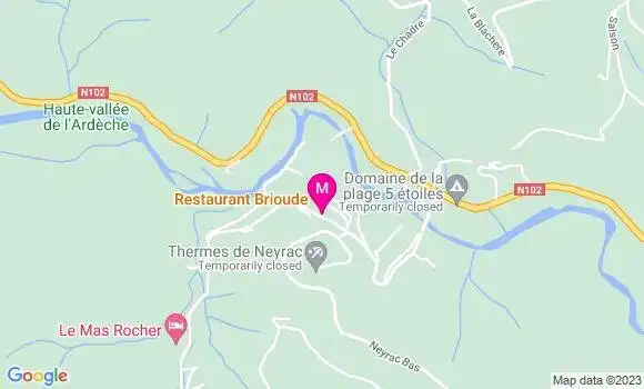 Localisation Restaurant Brioude