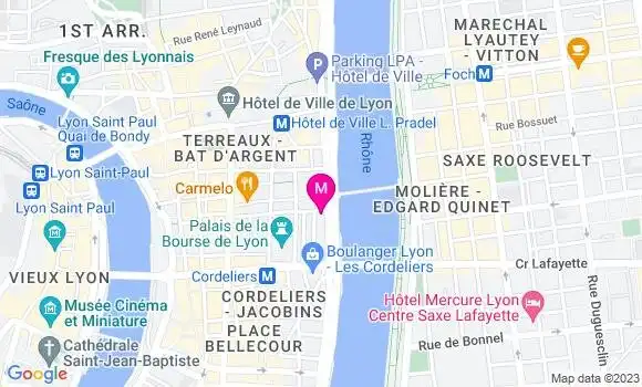 Localisation Restaurant Bar Quai22