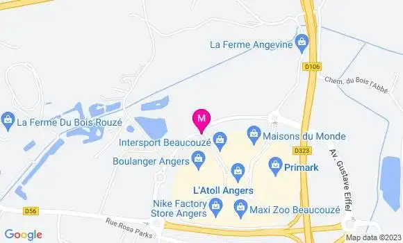 Localisation Restaurant  La Changerie