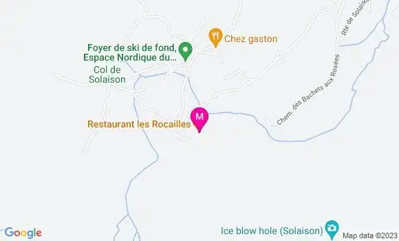 Localisation Restaurant  Les Rocailles