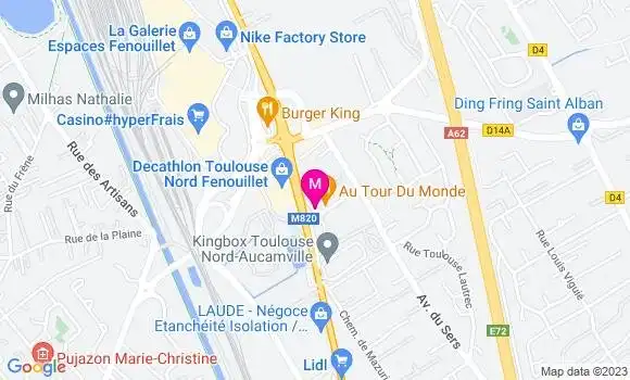 Localisation Restaurant  Au Tour du Monde