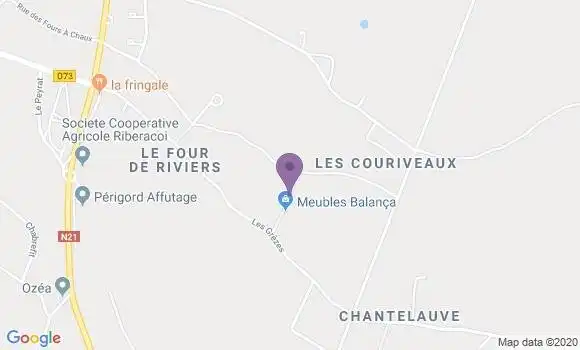 Localisation Restaurant  La Fringale