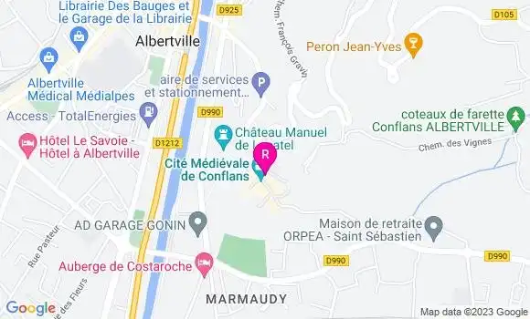 Localisation Restaurant  Chez Marie