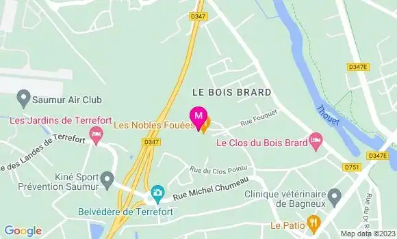 Localisation Restaurant  Les Nobles Fouées