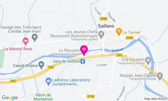 Localisation Restaurant  Le Rieussec