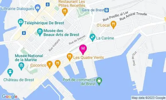 Localisation Restaurant  La Cale Brestoise