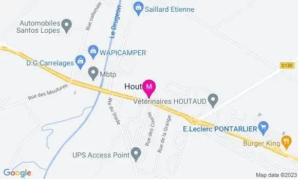 Localisation Pizzeria Houtaud Pizz