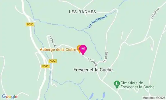 Localisation Auberge de la Cistre
