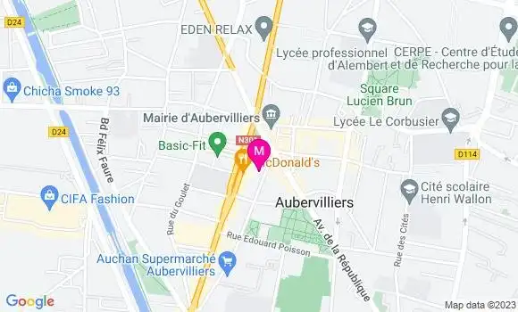 Localisation Wok et Sushi