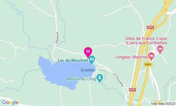 Localisation Auberge du Moulinet