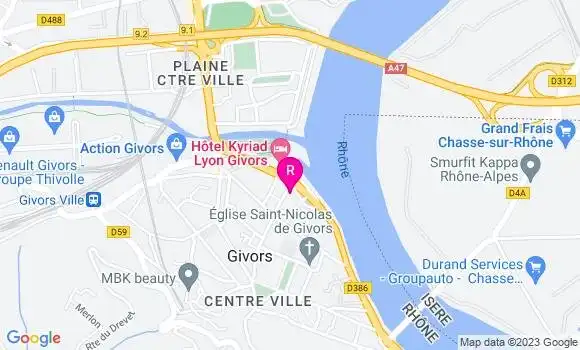 Localisation La Brasserie du Fleuve