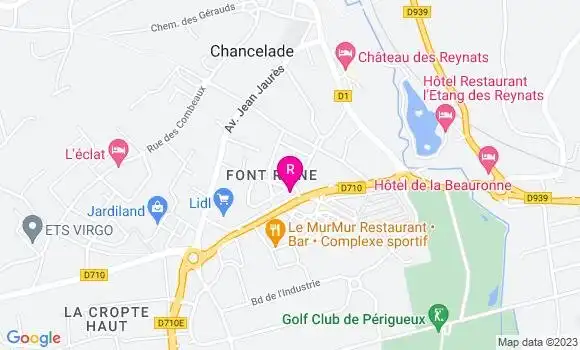 Localisation Restaurant  La Coupure