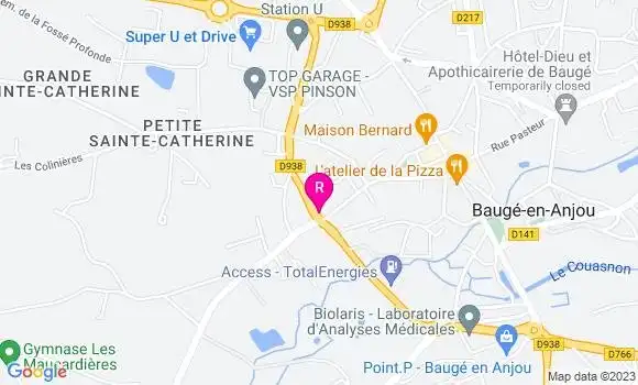 Localisation Restaurant  O Coin des Baugeois