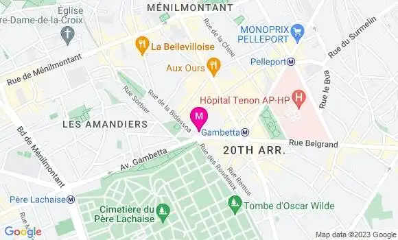 Localisation Restaurant Vietnamien Pho Gambetta