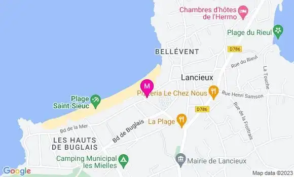 Localisation Restaurant  Les Sardines à la Plage
