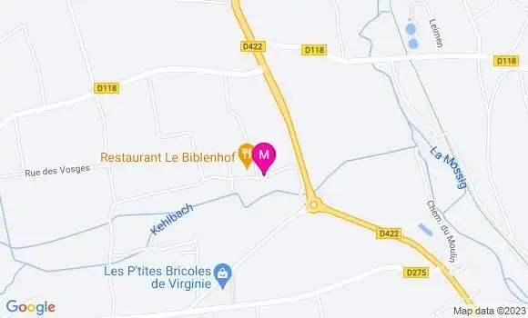 Localisation Restaurant  Le Biblenhof