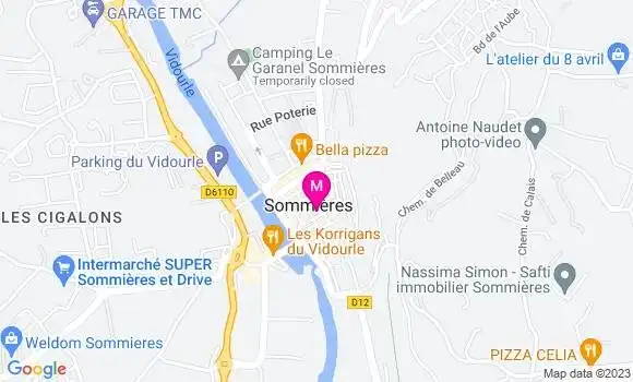 Localisation Restaurant  Esta Minet