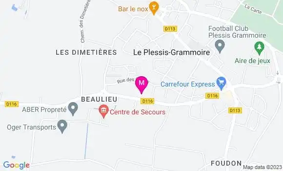 Localisation Restaurant  Les Douceurs du Plessis