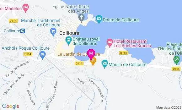 Localisation Restaurant  La Plage aux Mouettes