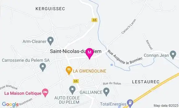 Localisation Restaurant  Le P