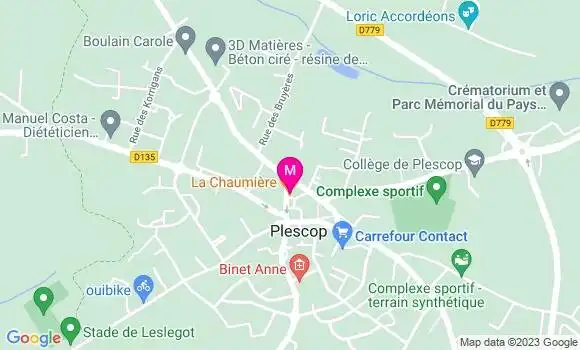 Localisation Crêperie La Chaumière