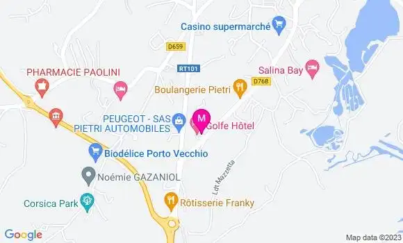 Localisation Restaurant Hôtel Le Resto du Golfe Hôtel