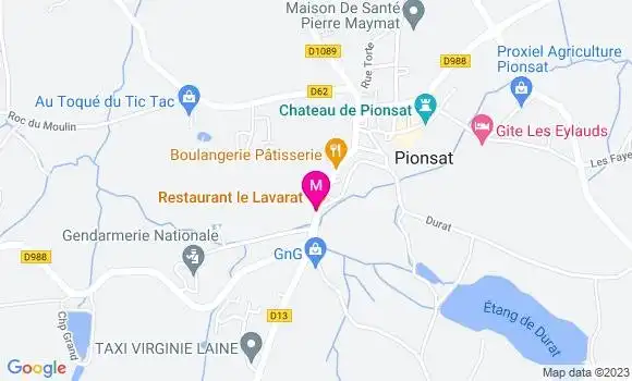 Localisation Restaurant  Le Lavarat