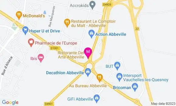 Localisation Restaurant Italien Ristorante Del Arte